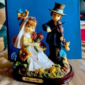 Bridal couple Casinelli resin figurine